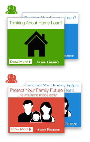 user targeted with personalized ad